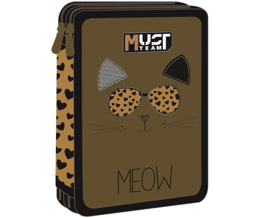 Must Κασετίνα Διπλή Γεμάτη Meow 587271