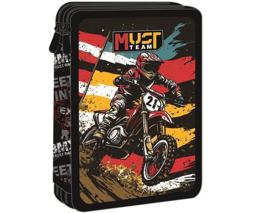 Must Κασετίνα Διπλή Γεμάτη Bike 587245