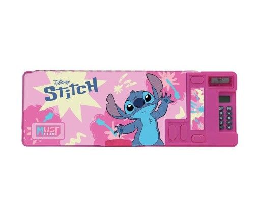 Must Team Μαγνητική Κασετίνα Mε Κομπιουτεράκι Stitch Ροζ 565963