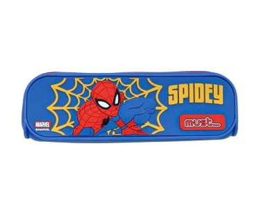 Must Team Κασετίνα Σιλικόνης Βαρελάκι Μπλε Spiderman 508360