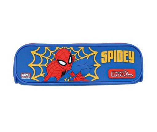 Must Team Κασετίνα Σιλικόνης Βαρελάκι Μπλε Spiderman 508360