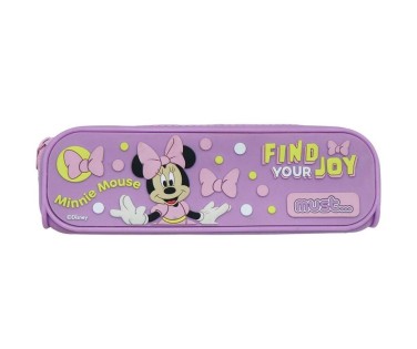 Must Team Κασετίνα Σιλικόνης Βαρελάκι Minnie Μωβ 564304