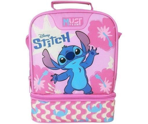 Must Team Σχολική Ισοθερμική Θήκη Stitch Ροζ 565974