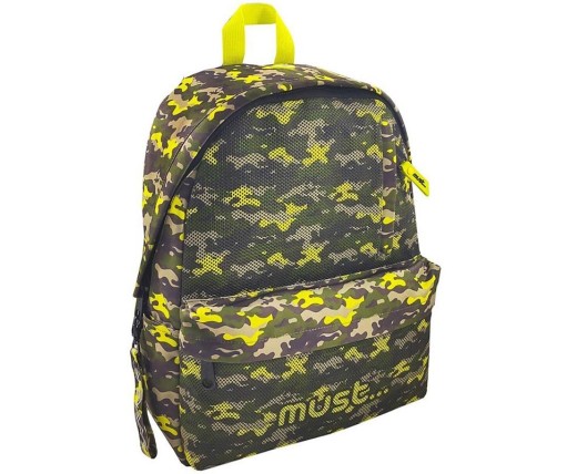 Must Σχολική Τσάντα Πλάτης Δημοτικού Monochrome Army Net 584614