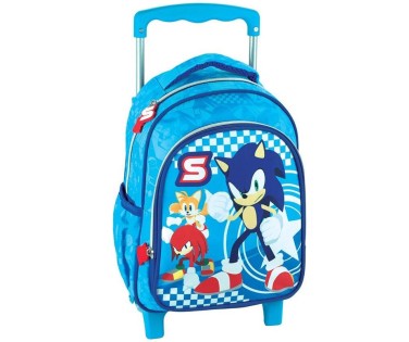 Gim Σχολική Τσάντα Τρόλεϊ Νηπιαγωγείου Sonic Classic 334-89072