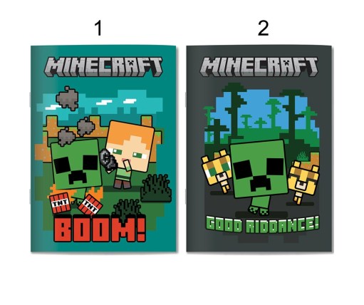 Gim Τετράδιο Minecraft 17x25cm 2 Σχέδια 316-04400