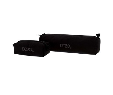 Polo Wallet Κασετίνα Βαρελάκι με 1 Θήκη Μαύρη 937006-2000