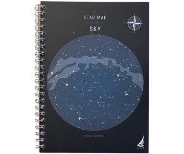 Αιγαίο Σπιράλ Τετράδιο Ριγέ Α4 / 3 Θεμάτων Sky