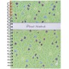 Αιγαίο Σπιράλ Τετράδιο Ριγέ A4 / 1 Θέματος Floral Notebook