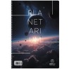 Salko Σπιράλ Τετράδιο Ριγέ Α4 / 4 Θεμάτων Planetarium