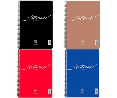 Salko Σπιράλ Τετράδιο Ριγέ Α4 / 1 Θέματος Notebook Classic