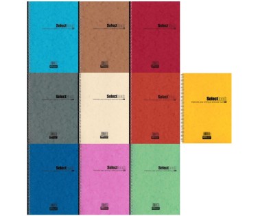 Salko Σπιράλ Τετράδιο Ριγέ Α4 / 3 Θεμάτων Select Book