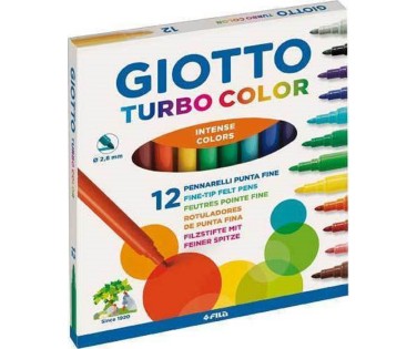 Giotto Turbo Color Μαρκαδόροι 12τεμ. (416000)