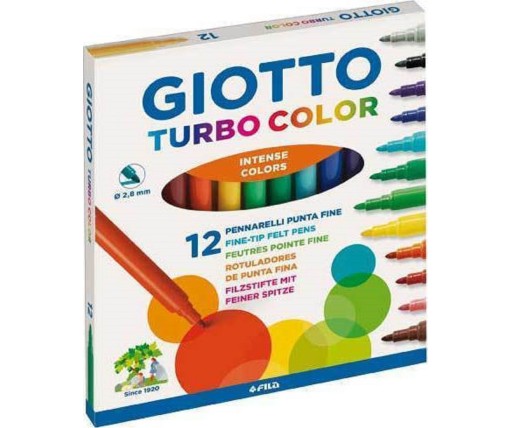 Giotto Turbo Color Μαρκαδόροι 12τεμ. (416000)