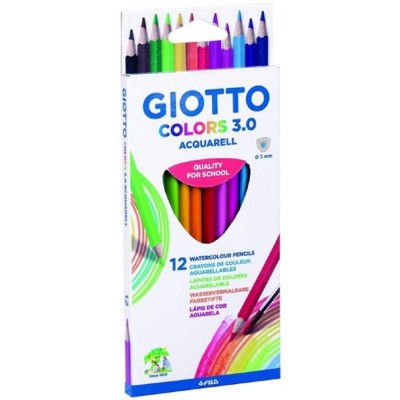 Giotto Colors 3.0 Acquarell Ξυλομπογιές Ακουαρέλας 12τεμ. (277100)