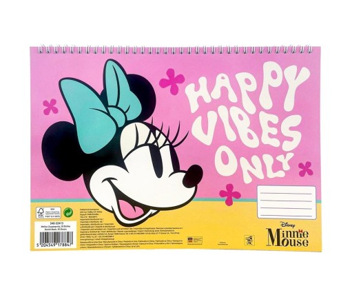 Gim Μπλοκ Ζωγραφικής A4 Minnie 30 Φύλλα 340-32413