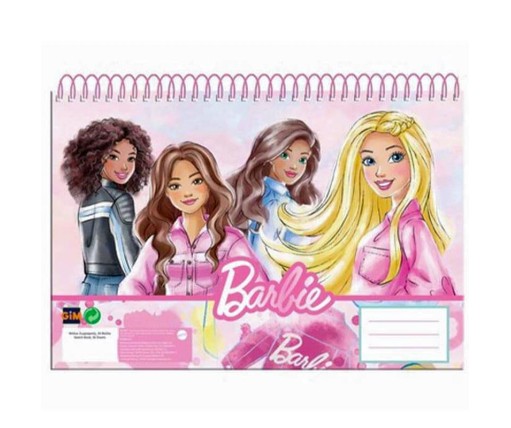 Gim Μπλοκ Ζωγραφικής Α4 Barbie Paints 30 Φύλλα 349-89413