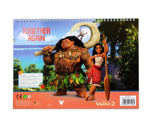 Disney Μπλοκ Ζωγραφικης A4 23x33cm Vaiana 2 40 Φυλλα 331-574169