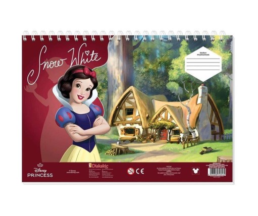 Disney Μπλοκ Ζωγραφικης A4 23x33cm Princess 40 Φυλλα 56991