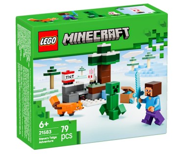 Lego Minecraft Steve's Taiga Adventure 21583