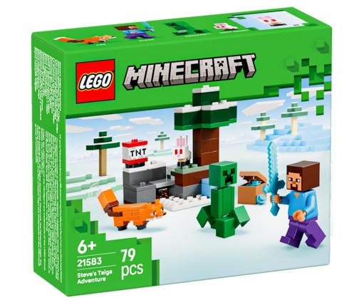 Lego Minecraft Steve's Taiga Adventure 21583