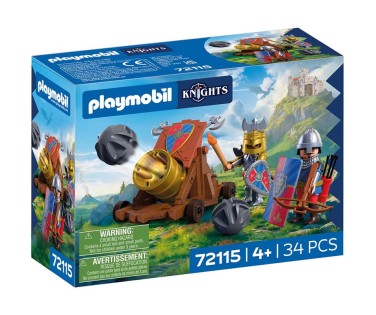 Playmobil Knights Λεοντόκαρδοι Ιππότες Με Κανόνι 72115