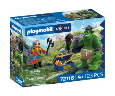 Playmobil Knights Λεοντόκαρδος Ιππότης Και Τρολ με Θησαυρό 72116