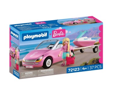 Playmobil Barbie Κάμπριο Με Θαλάσσιο Jet 72123
