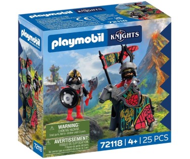 Playmobil Knights Αρχηγός Ιπποτών Δράκων Και Πολεμιστής 72118
