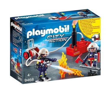 Playmobil City Action Πυροσβέστες Με Αντλία Νερού 9468