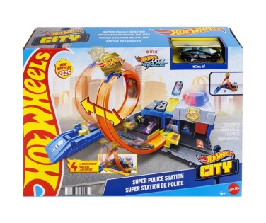 Hot Wheels Monster Trucks Super Police Station JBM71