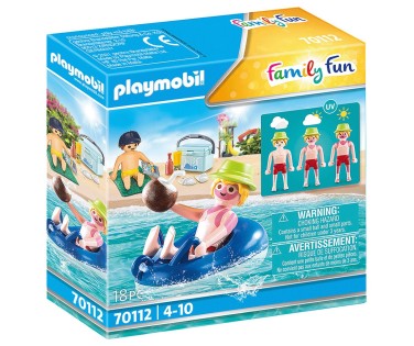 Playmobil Family Fun Παραθεριστής Με Φουσκωτή Κουλούρα 70112