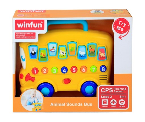 Winfun Όχημα Λεωφορείο Ζώων Με Ήχους