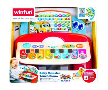 Winfun Μουσικό Όργανο Πιανάκι Με Μουσική, Φως Και Ήχους