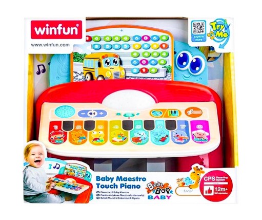 Winfun Μουσικό Όργανο Πιανάκι Με Μουσική, Φως Και Ήχους