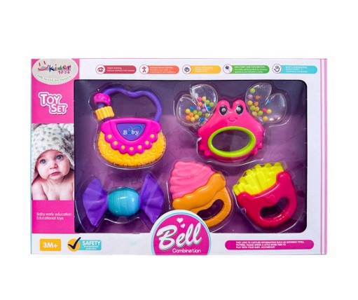 Kider Toys Σετ Βρεφικές Κουδουνίστρες & Κρίκοι Οδοντοφυΐας