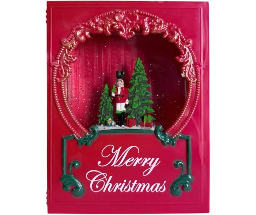 Επιτραπέζιο Διακοσμητικό Βιβλίο Merry Christmas Καρυοθραύστης