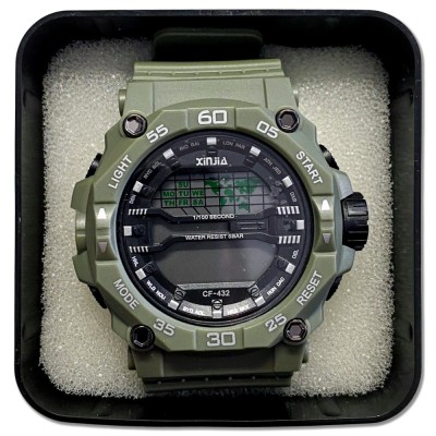 Ρολόι Χειρός Ψηφιακό Πράσινο - Μαύρο Unisex