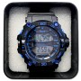 Ρολόι Χειρός Ψηφιακό Μαύρο - Μπλε Unisex
